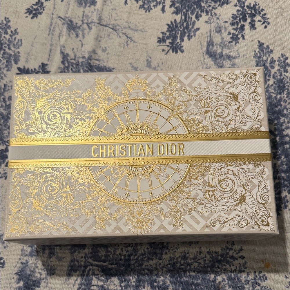Dior Gold and White Accessory Box